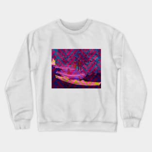 Bank of the Oise at Auvers by Van Gogh (Remix by SABRE) Crewneck Sweatshirt